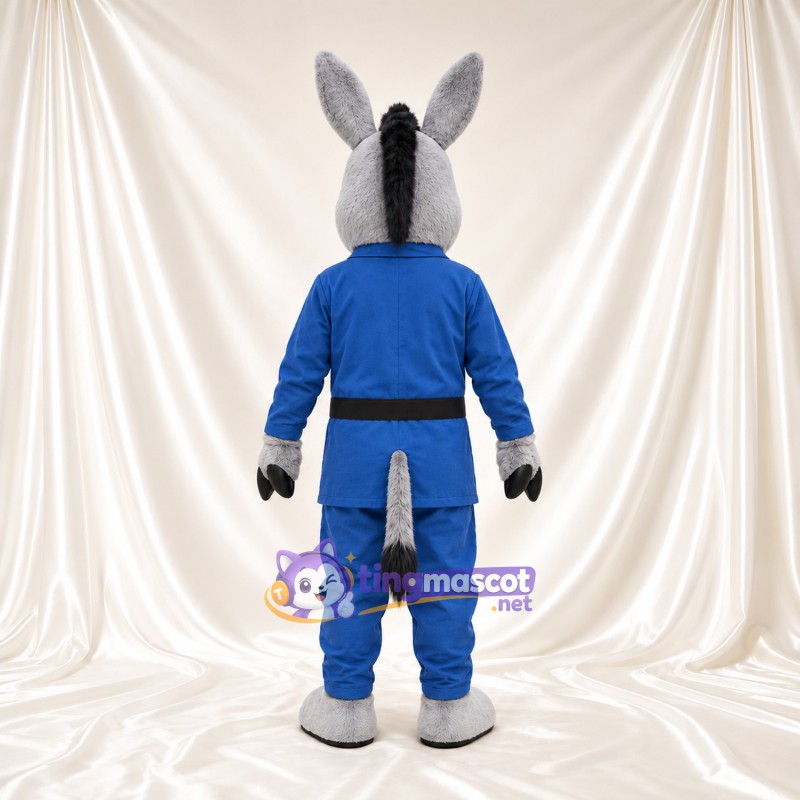 Costume de mascotte Âne – gris – Costume (bleu) Costume de mascotte Âne – gris – Costume (bleu)