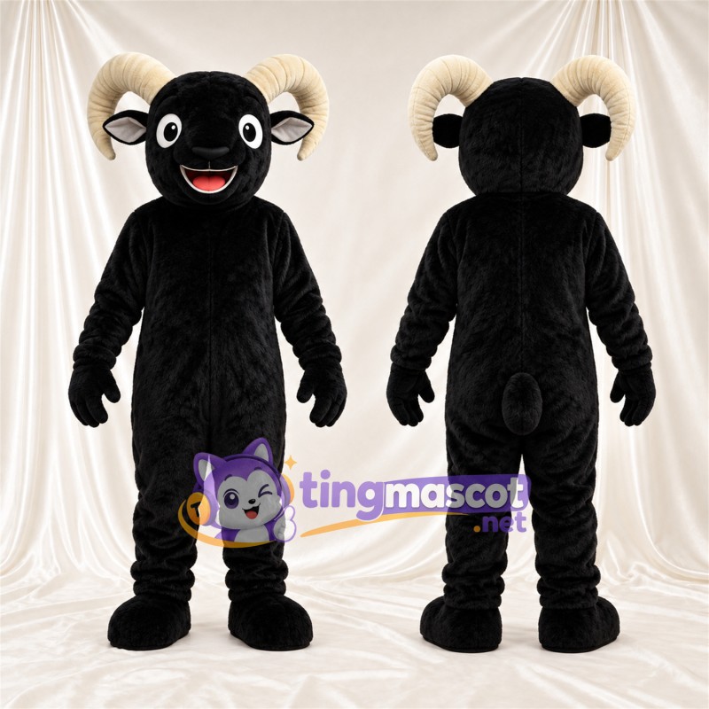 Black Ram Mascot Costume