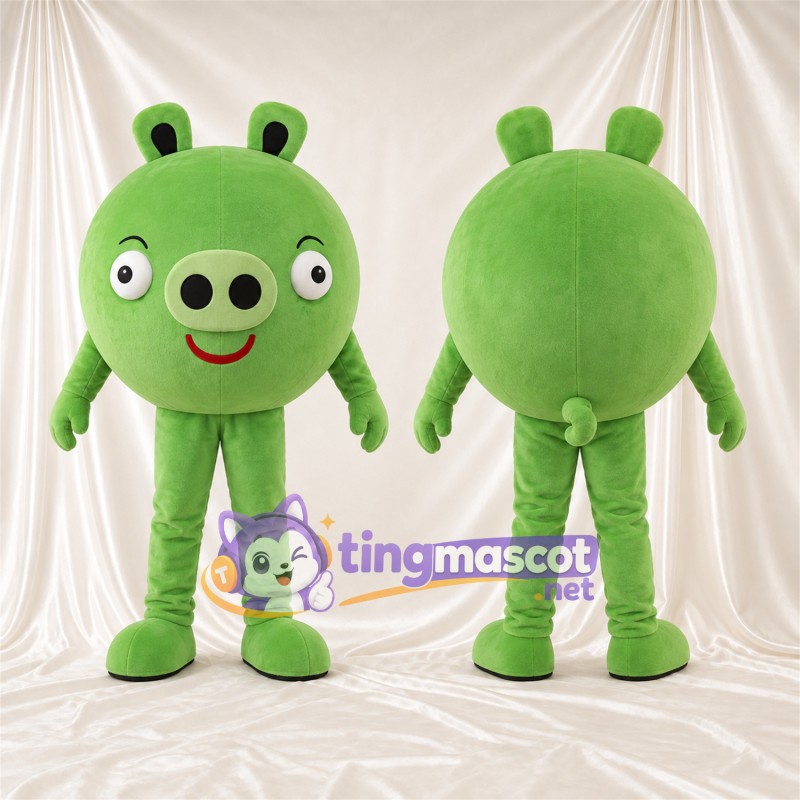 Costume de mascotte Cochon – vert – Jambes (vert)