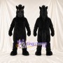 Black Horse Mascot Costume - Black Mane and Long Ears
