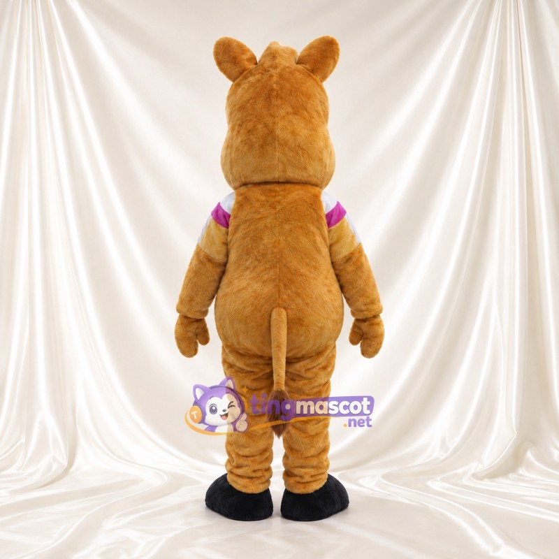 Costume de mascotte Chameau – doré – Ventre Costume de mascotte Chameau – doré – Ventre