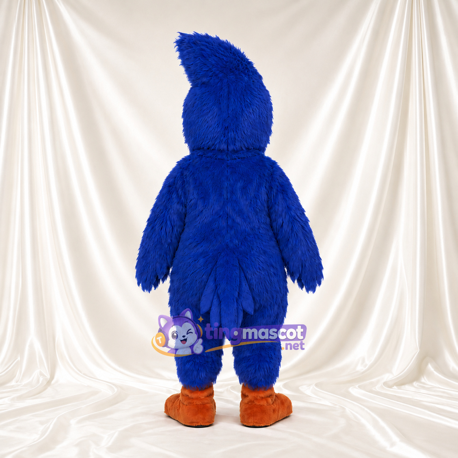Costume de mascotte Geai bleu – selon la photo – Huppe (relevé vers l’arrière); Ventre (blanc) Costume de mascotte Geai bleu – selon la photo – Huppe (relevé vers l’arrière); Ventre (blanc)
