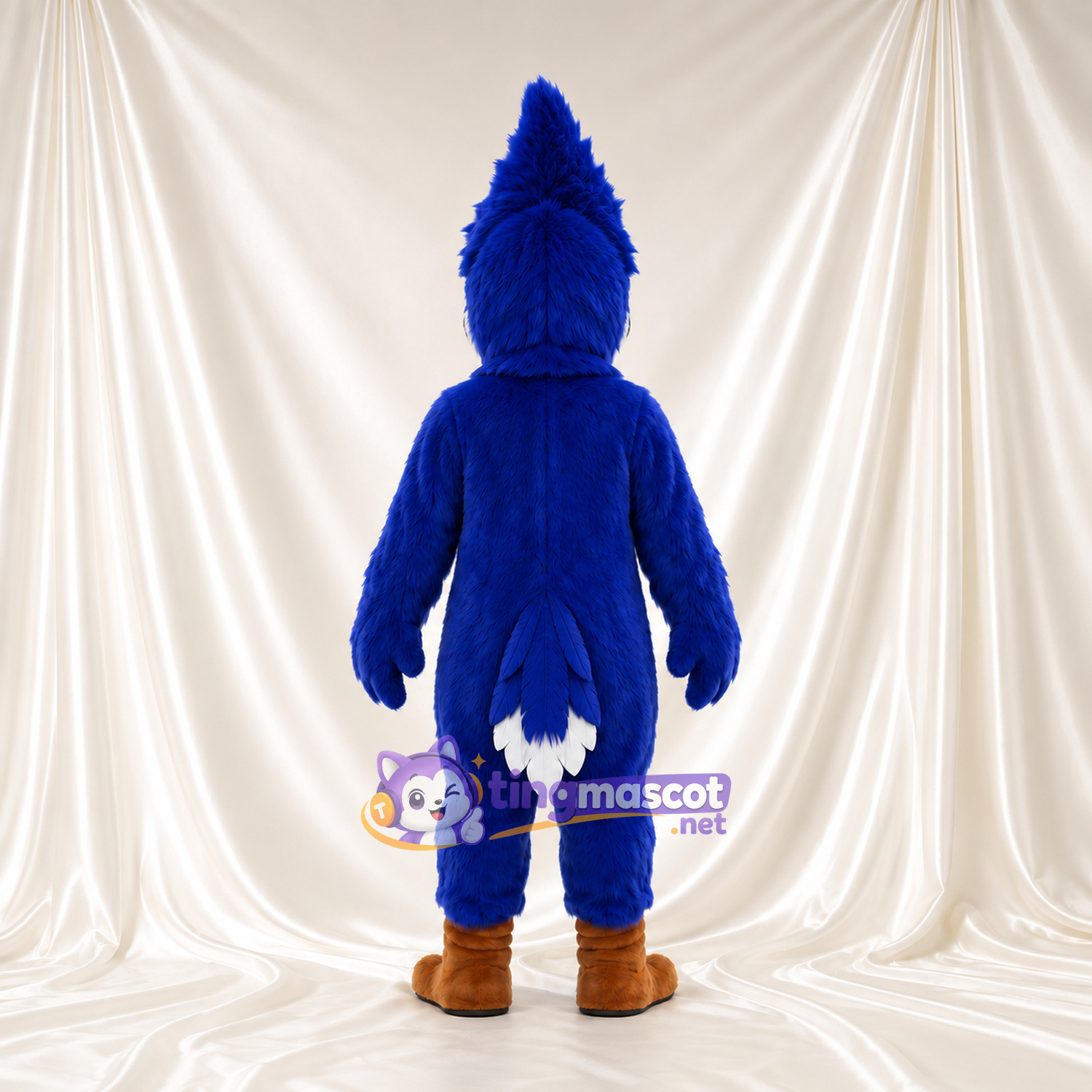 Costume de mascotte Geai bleu – selon la photo – Huppe (haut, pointu); Ventre (blanc) Costume de mascotte Geai bleu – selon la photo – Huppe (haut, pointu); Ventre (blanc)
