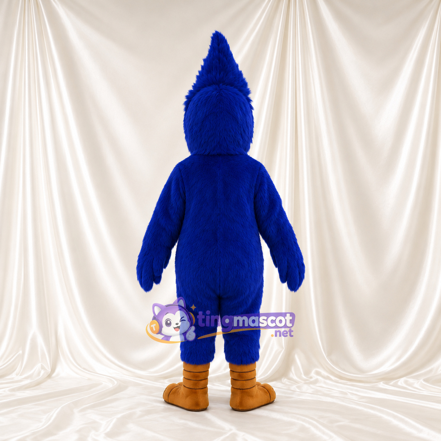 Costume de mascotte Geai bleu – selon la photo – Huppe (pointu); Pieds (marron) Costume de mascotte Geai bleu – selon la photo – Huppe (pointu); Pieds (marron)