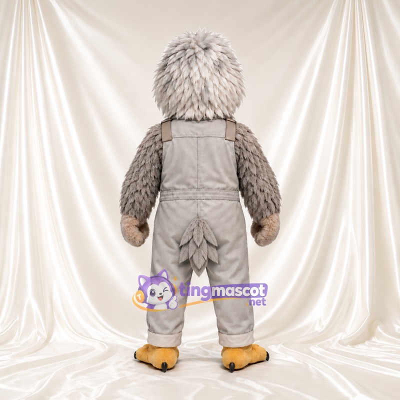 Maskottchenkostüm Adler – grau – Latzhose (grau) Maskottchenkostüm Adler – grau – Latzhose (grau)