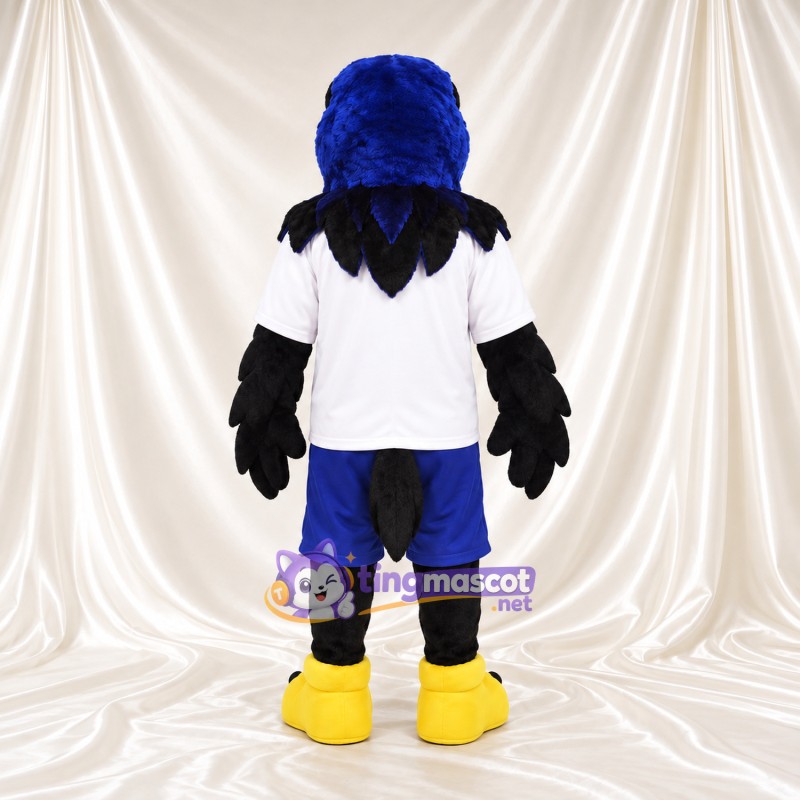 Maskottchenkostüm Adler – blau – T-Shirt (weiß); Shorts (blau) Maskottchenkostüm Adler – blau – T-Shirt (weiß); Shorts (blau)
