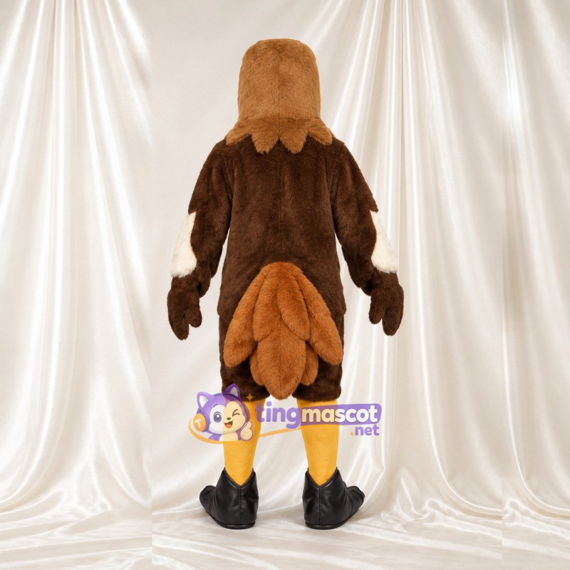 Brown Hawk Mascot Costume - Cream Belly and Black Talons Brown Hawk Mascot Costume - Cream Belly and Black Talons