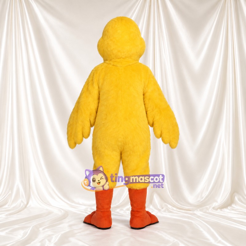Costume de mascotte Poussin – jaune – Bec (orange); Jambes (orange) Costume de mascotte Poussin – jaune – Bec (orange); Jambes (orange)
