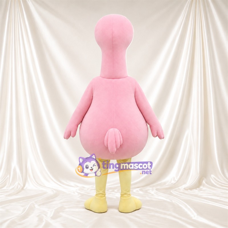 Maskottchenkostüm Flamingo – hellrosa – Bauch; Beine (creme) Maskottchenkostüm Flamingo – hellrosa – Bauch; Beine (creme)