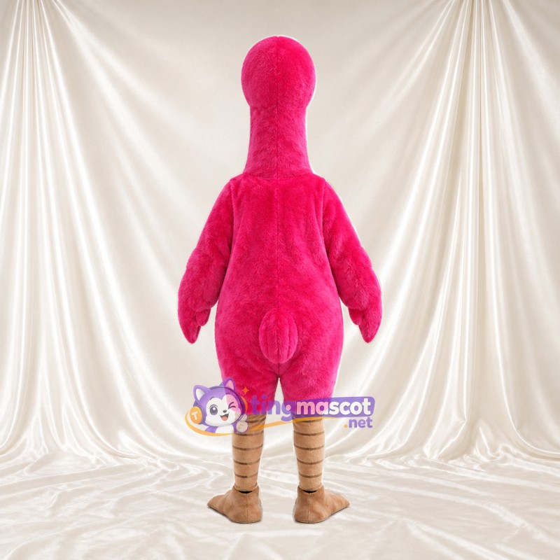 Hot Pink Flamingo Mascot Costume - Tan Legs and Yellow Beak Hot Pink Flamingo Mascot Costume - Tan Legs and Yellow Beak