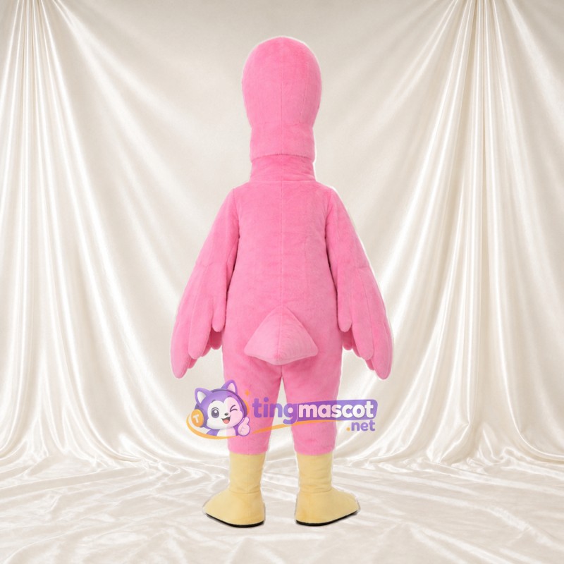 Maskottchenkostüm Flamingo – hellrosa – Schnabel (creme); Stiefel (creme) Maskottchenkostüm Flamingo – hellrosa – Schnabel (creme); Stiefel (creme)
