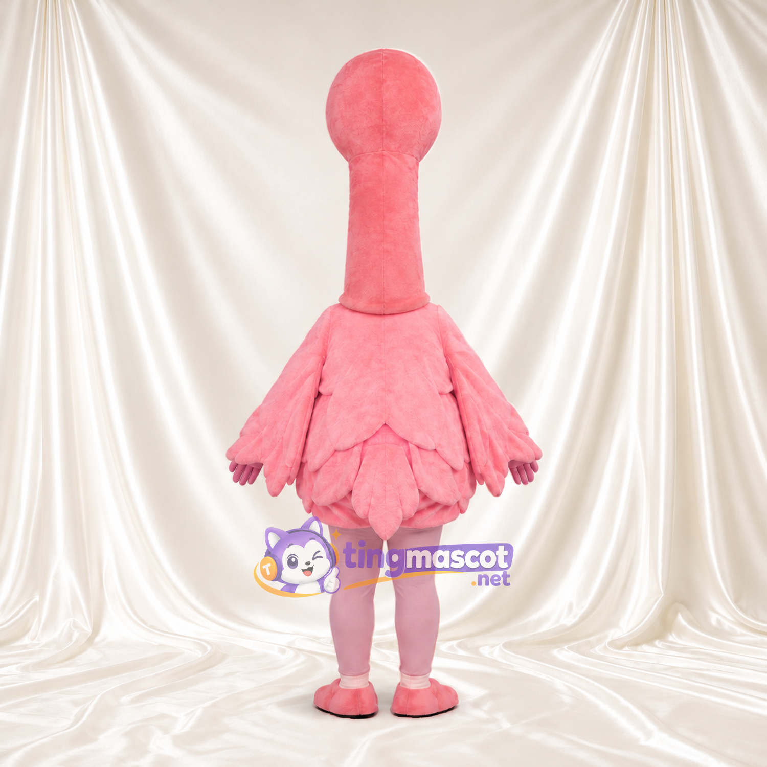 Maskottchenkostüm Flamingo – hellrosa – Rock (mehrlagig); Beine Maskottchenkostüm Flamingo – hellrosa – Rock (mehrlagig); Beine