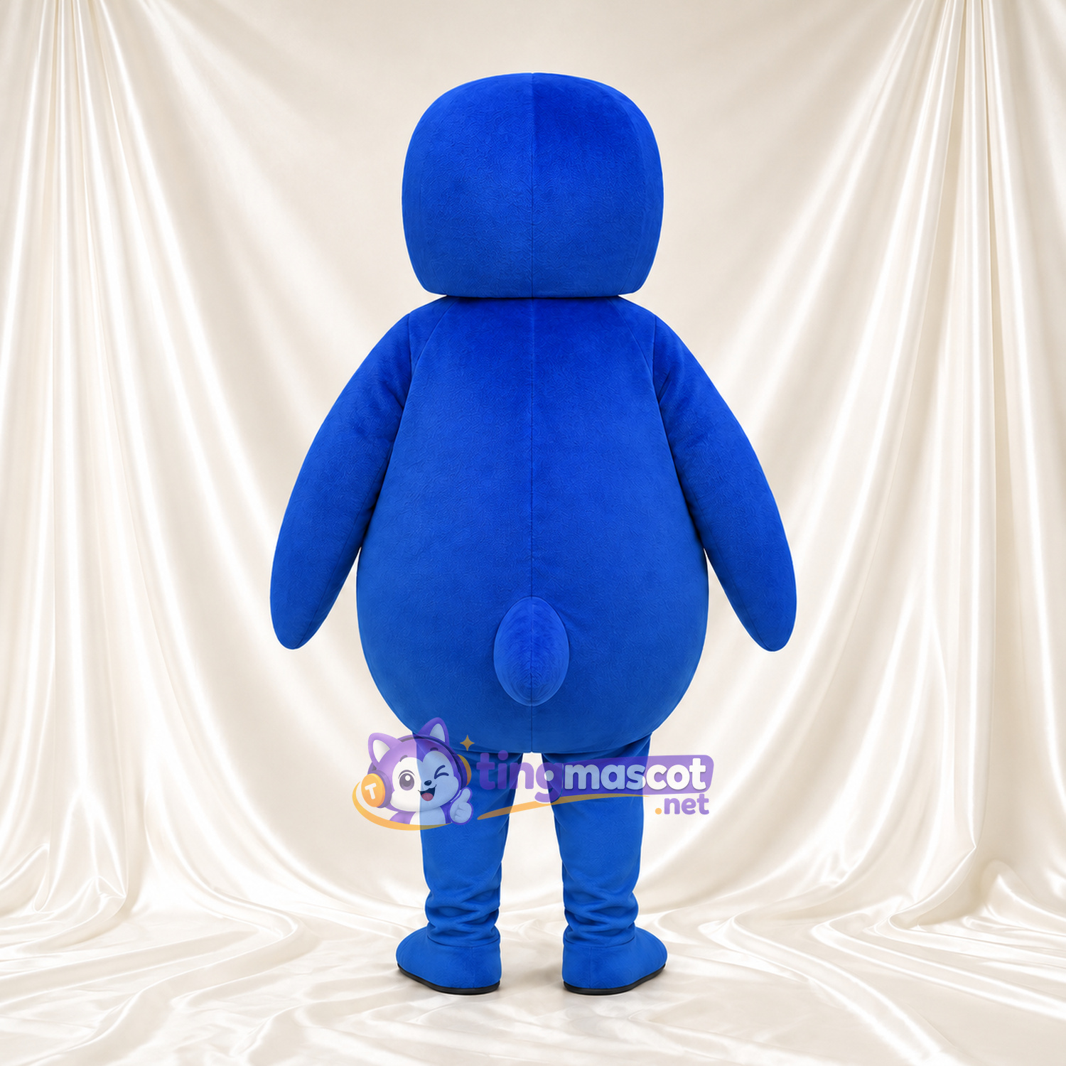 Maskottchenkostüm Pinguin – blau – Gesicht (weiß); Schnabel (blau) Maskottchenkostüm Pinguin – blau – Gesicht (weiß); Schnabel (blau)