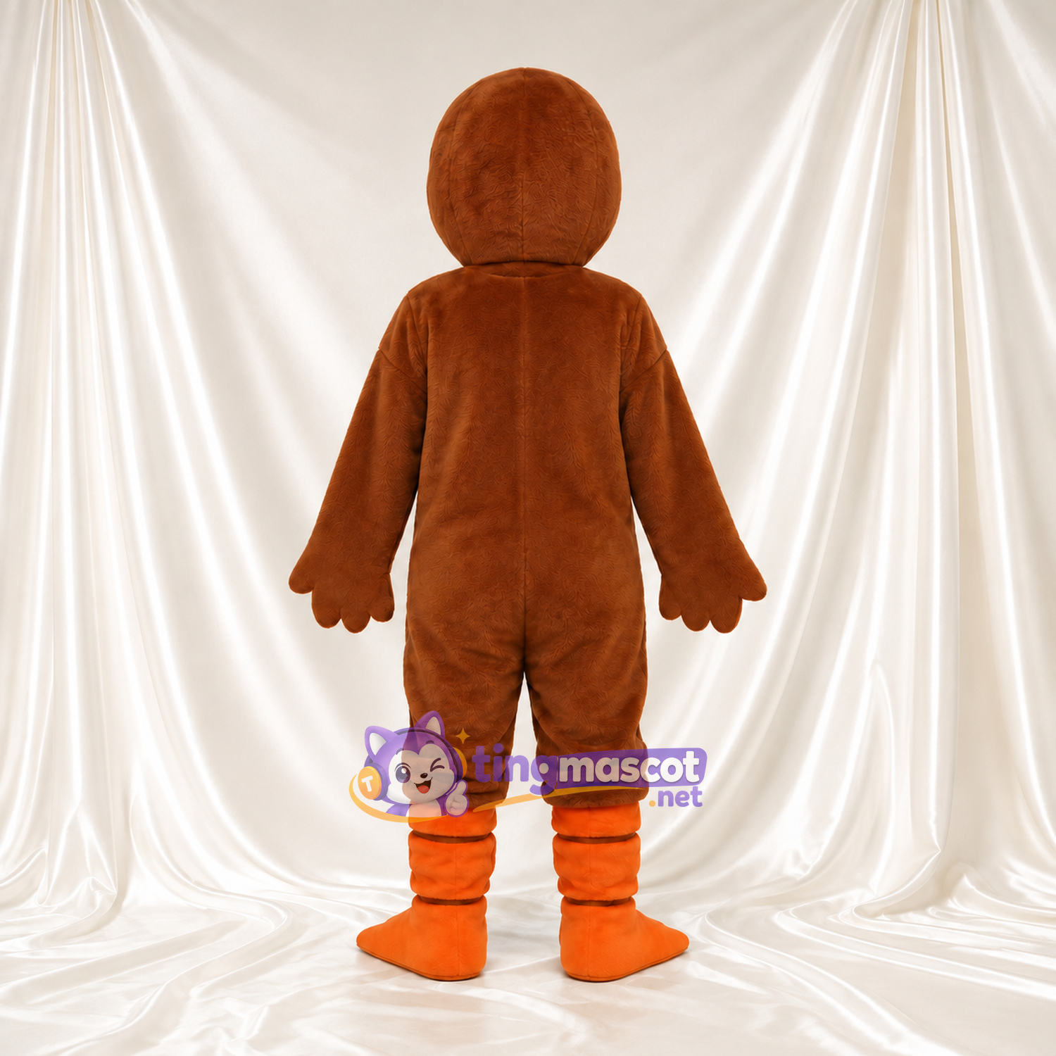 Brown Duck Mascot Costume - Orange Bill and Orange Legs Brown Duck Mascot Costume - Orange Bill and Orange Legs