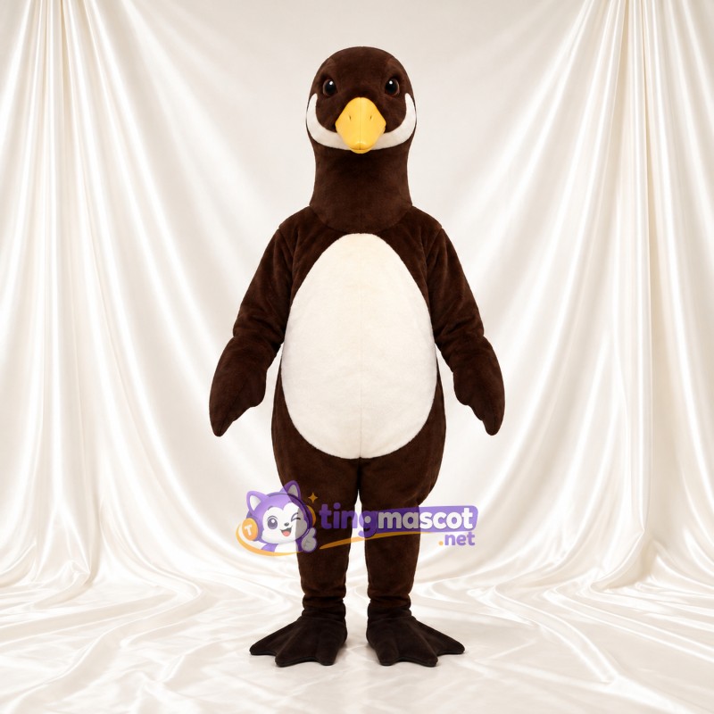 Brown Duck Mascot Costume - Cream Belly and Black Feet Brown Duck Mascot Costume - Cream Belly and Black Feet