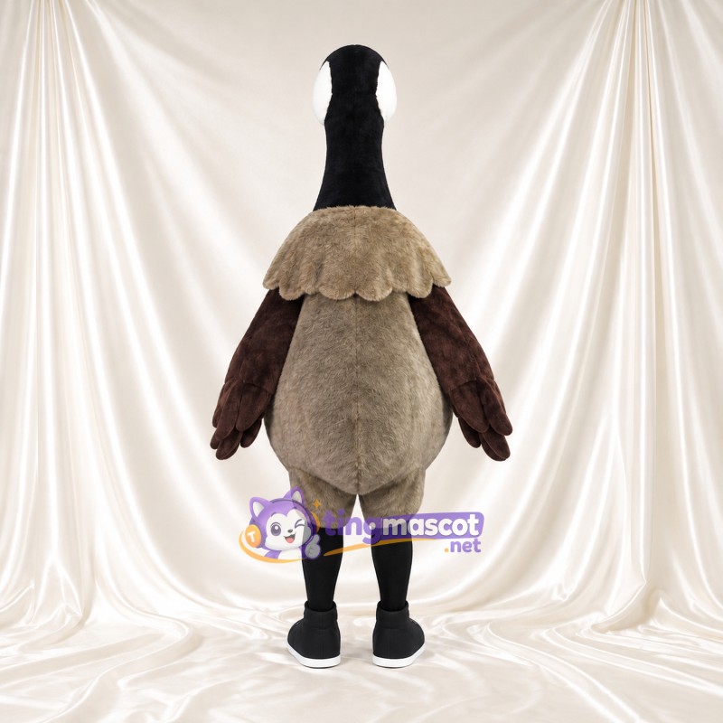 Canada Goose Mascot Costume - Beige Neck Ruff and Black Sneakers Canada Goose Mascot Costume - Beige Neck Ruff and Black Sneakers