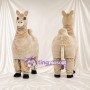 Beige Camel Mascot Costume - Long Neck and Four-Legged Body