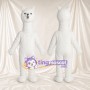 Costume de mascotte Alpaga – blanc – Tête (duveteux); Long cou