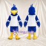 Costume de mascotte Aigle – bleu – Gilet de sport (blanc); Rayures