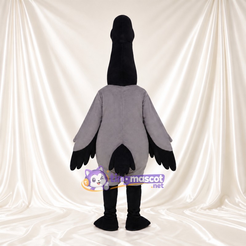 Gray Goose Mascot Costume - Black Neck and White Belly Gray Goose Mascot Costume - Black Neck and White Belly