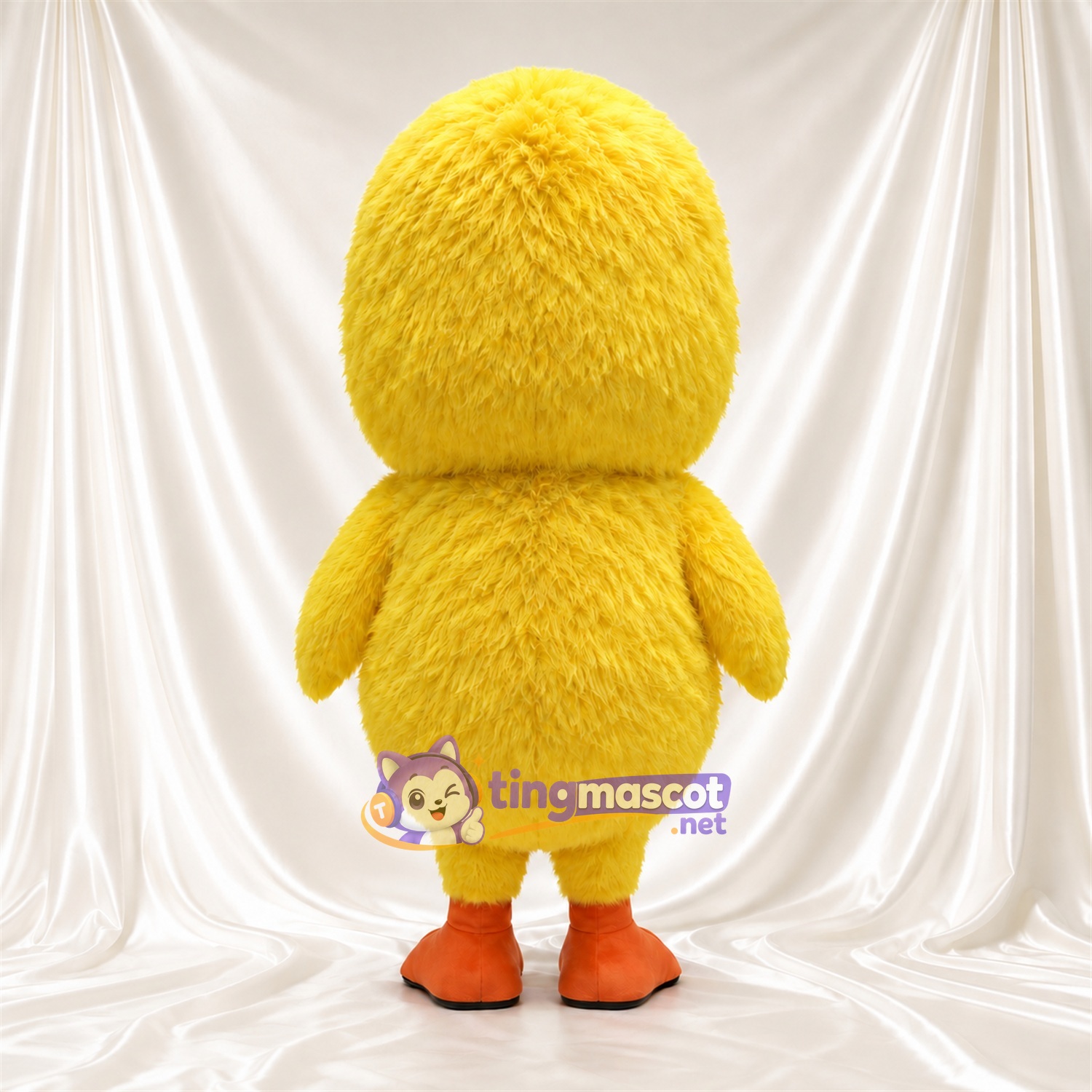 Costume de mascotte Poussin – jaune – Yeux (grand, bleu); Tête (rond) Costume de mascotte Poussin – jaune – Yeux (grand, bleu); Tête (rond)