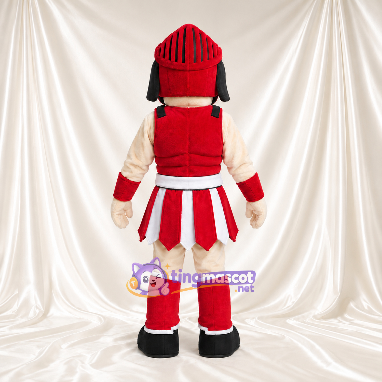 Maskottchenkostüm Römischer Krieger – wie abgebildet – Helm (rot); Rüstung (rot) Maskottchenkostüm Römischer Krieger – wie abgebildet – Helm (rot); Rüstung (rot)