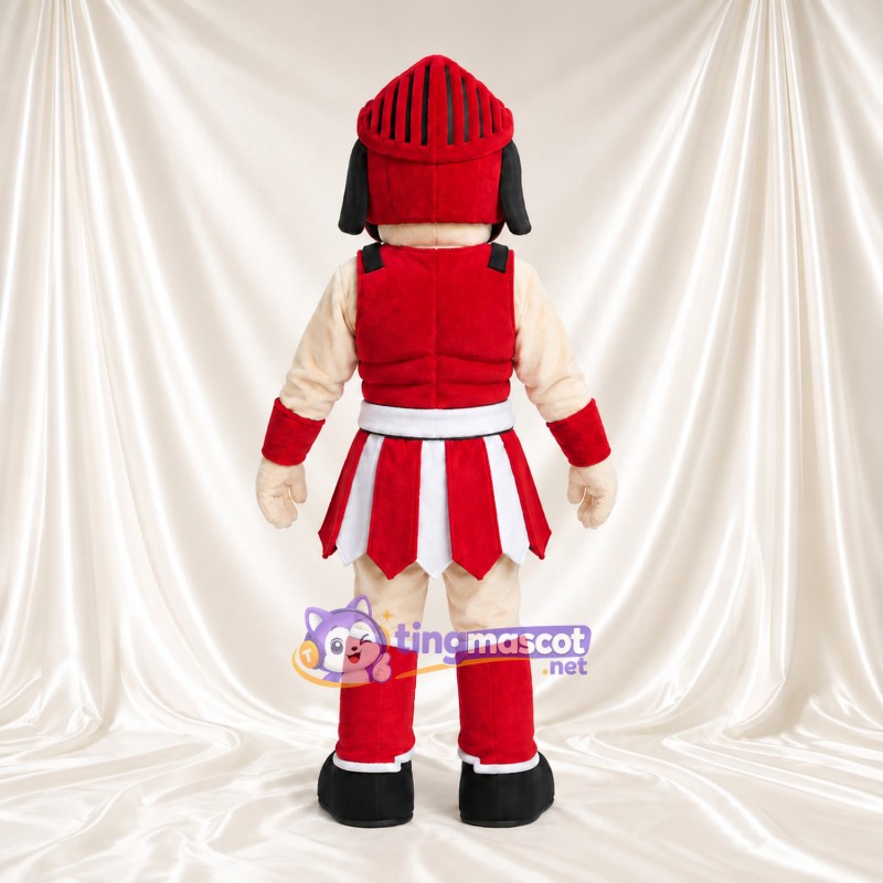 Maskottchenkostüm Römischer Krieger – wie abgebildet – Helm (rot); Rüstung (rot) Maskottchenkostüm Römischer Krieger – wie abgebildet – Helm (rot); Rüstung (rot)