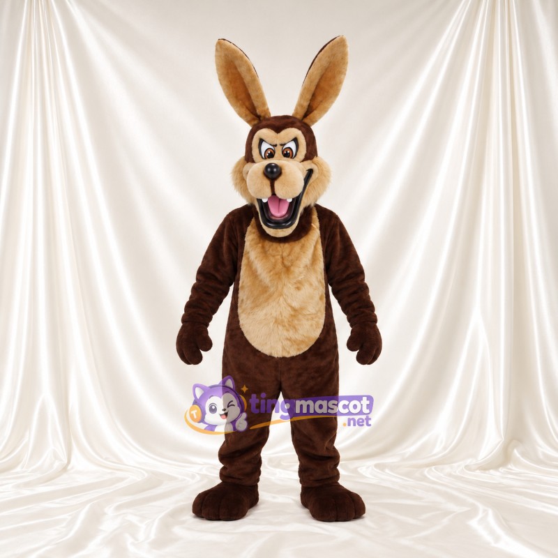 Maskottchenkostüm Wile E. Coyote – wie abgebildet – Ohren (hoch); Schnauze (hellbraun) Maskottchenkostüm Wile E. Coyote – wie abgebildet – Ohren (hoch); Schnauze (hellbraun)