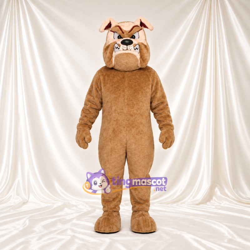 Costume de mascotte Bouledogue – brun clair – Sourcils; Museau large Costume de mascotte Bouledogue – brun clair – Sourcils; Museau large
