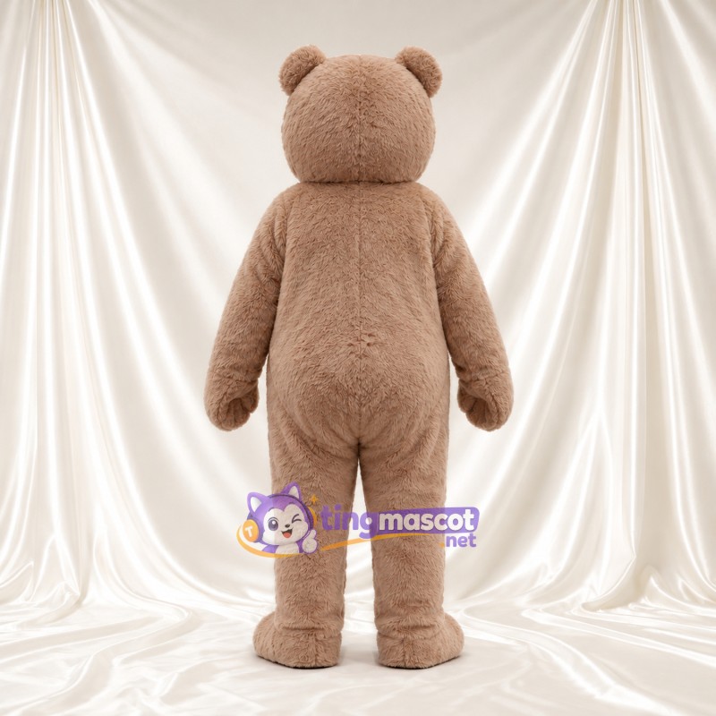 Costume de mascotte Nounours – brun clair – Museau (crème); Yeux (petit, noir) Costume de mascotte Nounours – brun clair – Museau (crème); Yeux (petit, noir)