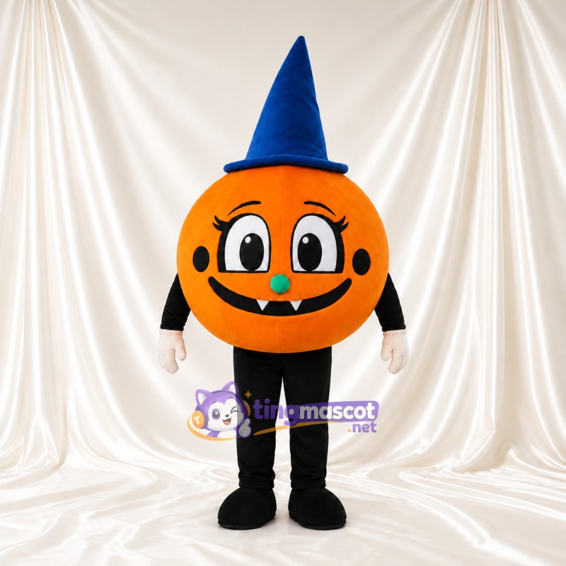 Costume de mascotte Citrouille – selon la photo – Chapeau (bleu, pointu); Jambes (noir) Costume de mascotte Citrouille – selon la photo – Chapeau (bleu, pointu); Jambes (noir)