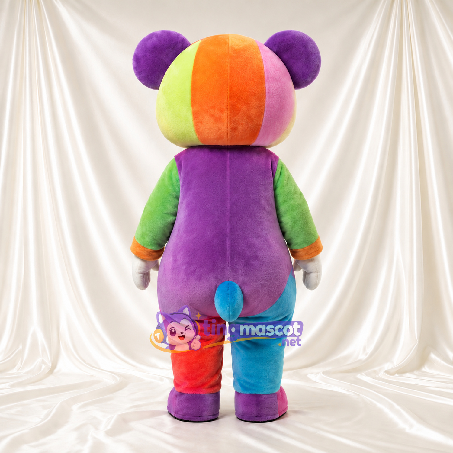 Costume de mascotte Ours – arc-en-ciel – Ventre; Chaussures (rose) Costume de mascotte Ours – arc-en-ciel – Ventre; Chaussures (rose)
