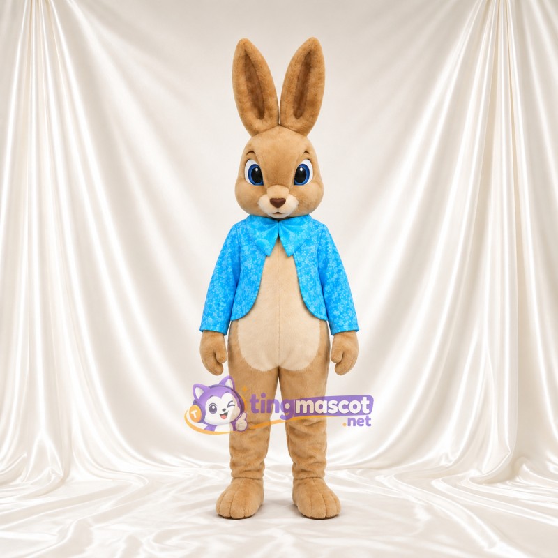 Costume de mascotte Peter Rabbit – selon la photo – Veste (bleu, fleuri) Costume de mascotte Peter Rabbit – selon la photo – Veste (bleu, fleuri)