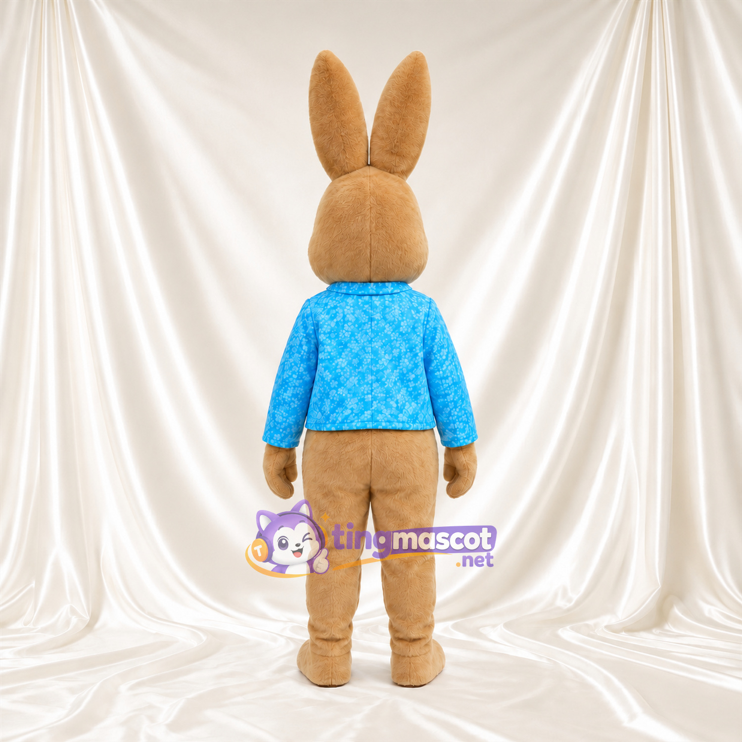 Costume de mascotte Peter Rabbit – selon la photo – Veste (bleu, fleuri) Costume de mascotte Peter Rabbit – selon la photo – Veste (bleu, fleuri)