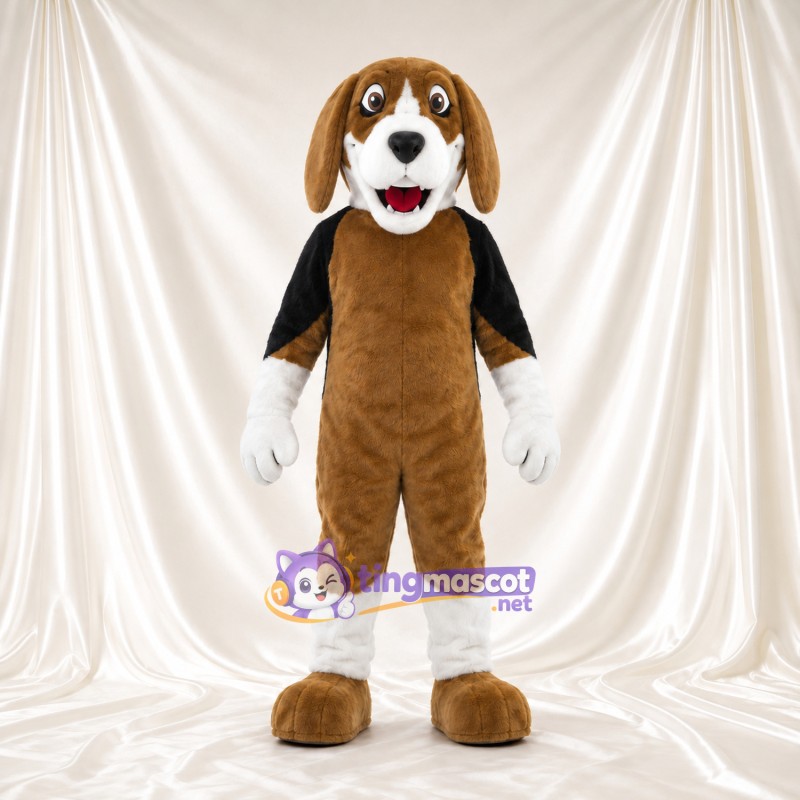 Maskottchenkostüm Beagle – wie abgebildet – Handschuhe (weiß); Unterschenkel (weiß) Maskottchenkostüm Beagle – wie abgebildet – Handschuhe (weiß); Unterschenkel (weiß)