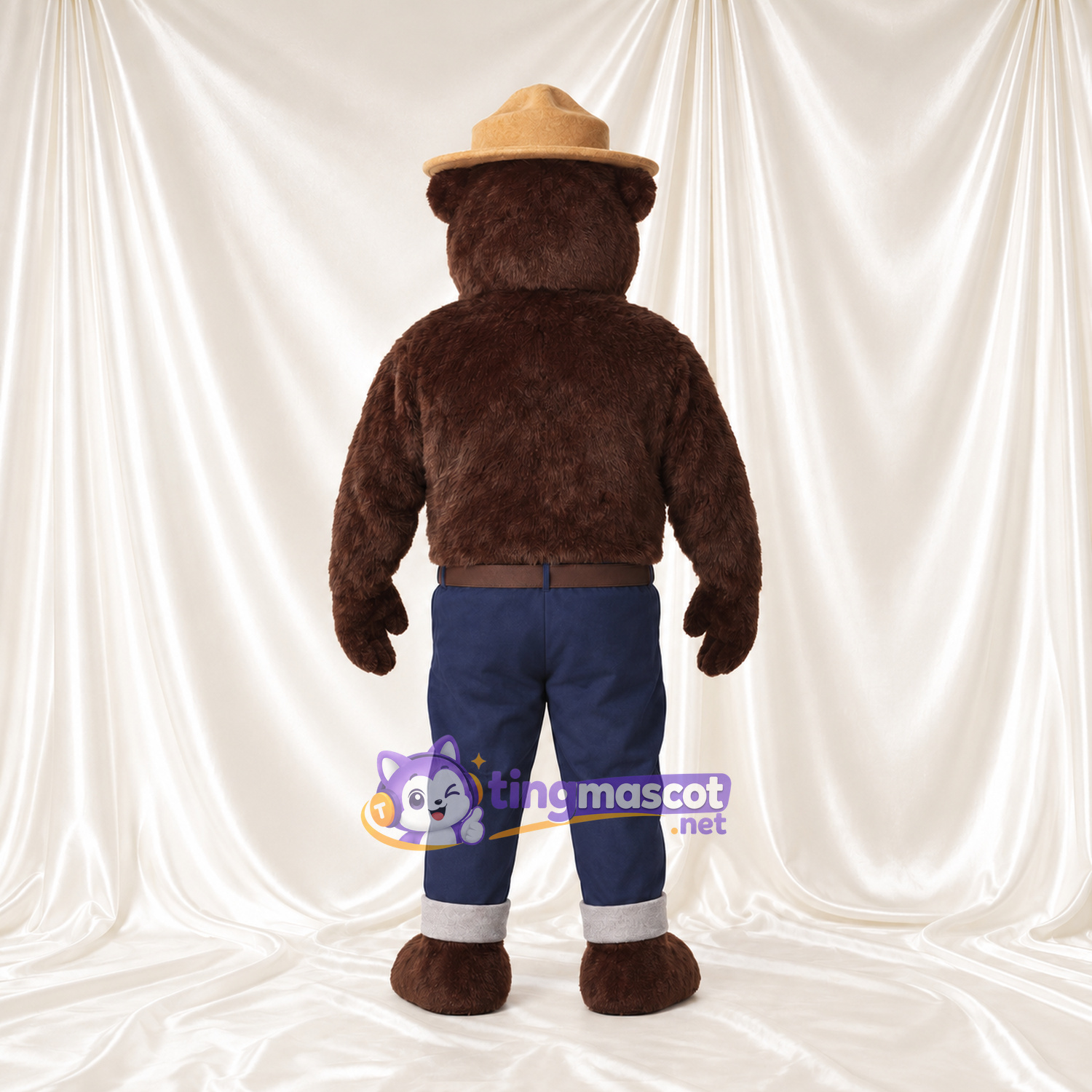 Maskottchenkostüm Smokey Bear – wie abgebildet – Hut (hellbraun) Maskottchenkostüm Smokey Bear – wie abgebildet – Hut (hellbraun)
