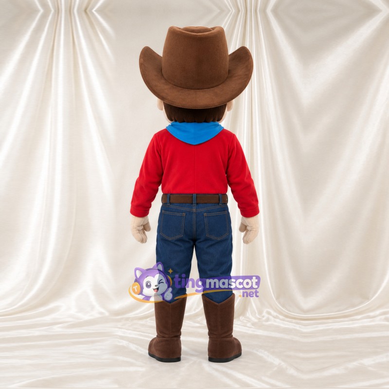 Costume de mascotte Garçon cowboy – selon la photo – Chapeau (marron); Chemise (rouge); Bandana (bleu) Costume de mascotte Garçon cowboy – selon la photo – Chapeau (marron); Chemise (rouge); Bandana (bleu)
