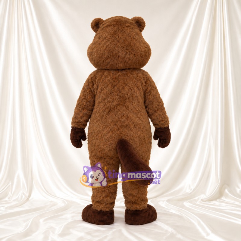 Costume de mascotte Castor – marron – Grandes incisives; Queue Costume de mascotte Castor – marron – Grandes incisives; Queue