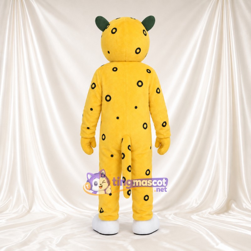 Costume de mascotte Léopard – jaune – Oreilles (vert); Taches (noir) Costume de mascotte Léopard – jaune – Oreilles (vert); Taches (noir)