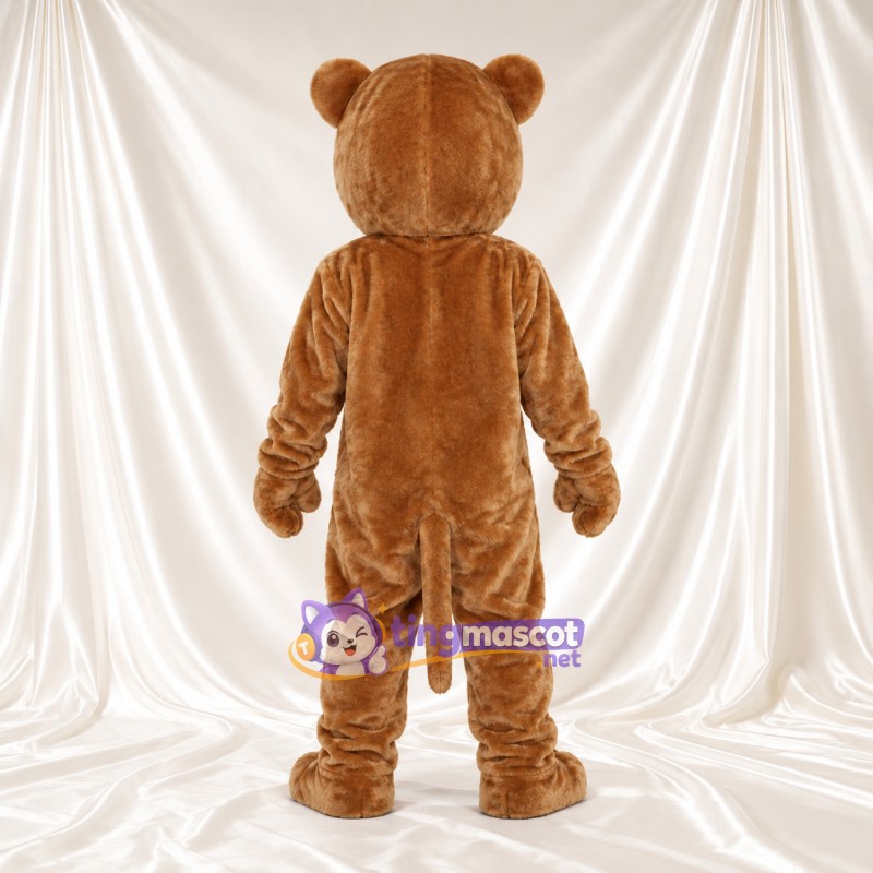 Brown Cougar Mascot Costume - Green Eyes and Pink Nose Brown Cougar Mascot Costume - Green Eyes and Pink Nose