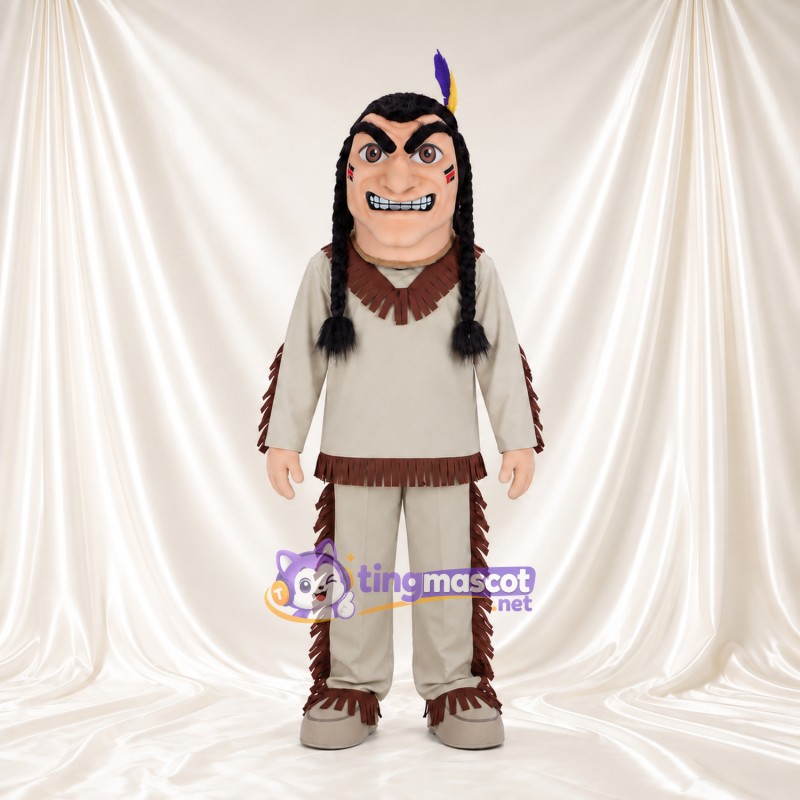 Costume de mascotte Guerrier – selon la photo – Cheveux; Franges (beige); Tenue Costume de mascotte Guerrier – selon la photo – Cheveux; Franges (beige); Tenue