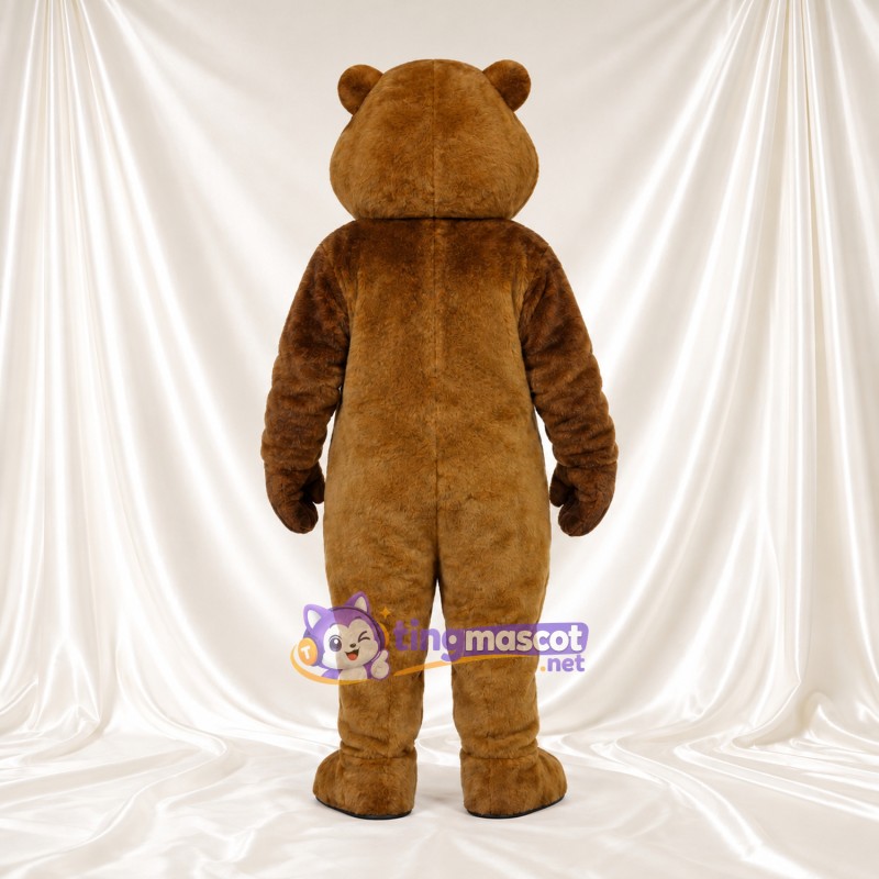 Costume de mascotte Castor – marron – Devant (grand); Dents; Ventre (brun clair) Costume de mascotte Castor – marron – Devant (grand); Dents; Ventre (brun clair)