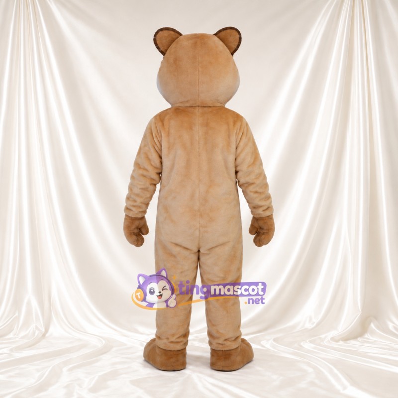 Maskottchenkostüm Puma – hellbraun – Augen (blau); Bauch (creme) Maskottchenkostüm Puma – hellbraun – Augen (blau); Bauch (creme)