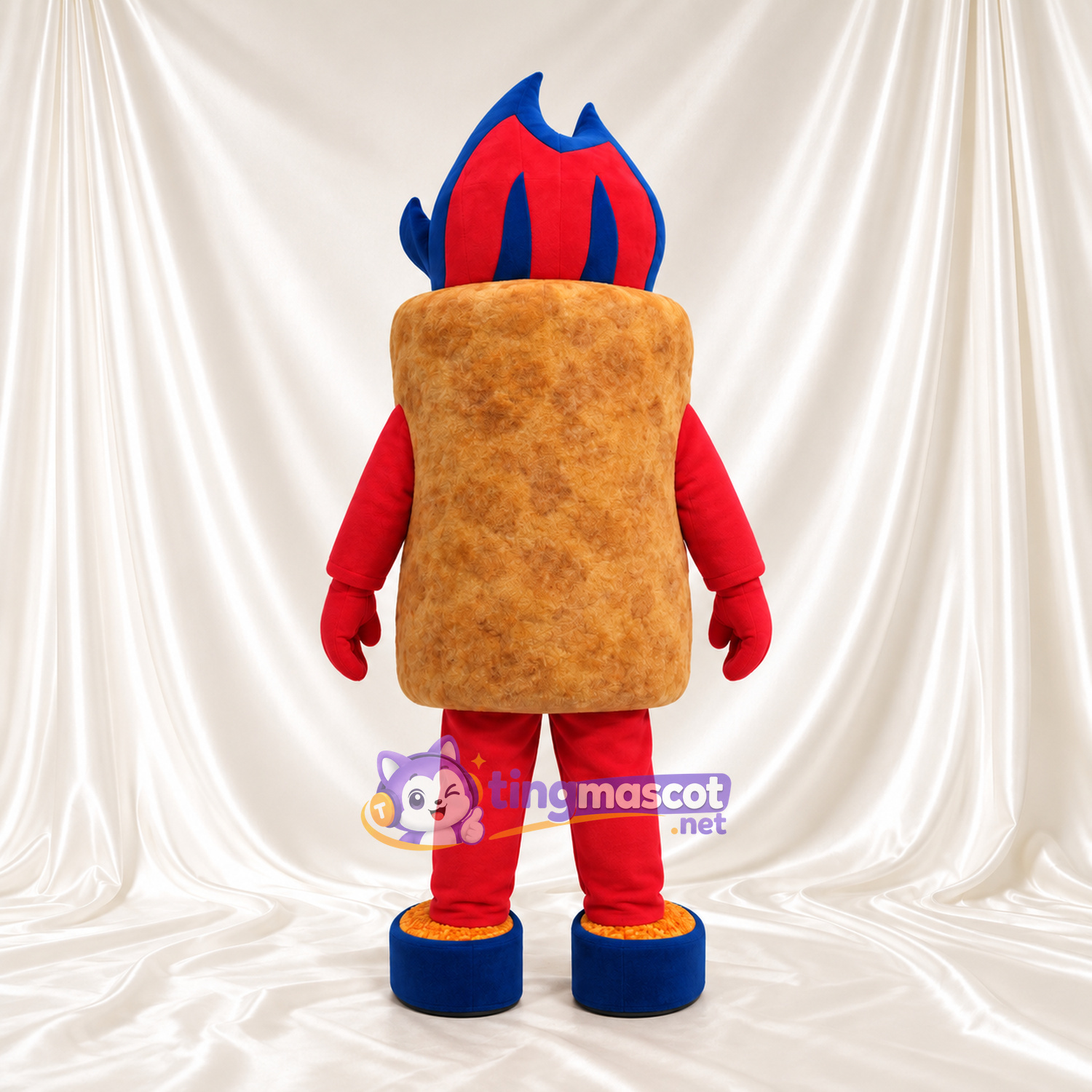 Costume de mascotte Balle de baseball – selon la photo – Membres (rouge); Chaussures (bleu) Costume de mascotte Balle de baseball – selon la photo – Membres (rouge); Chaussures (bleu)
