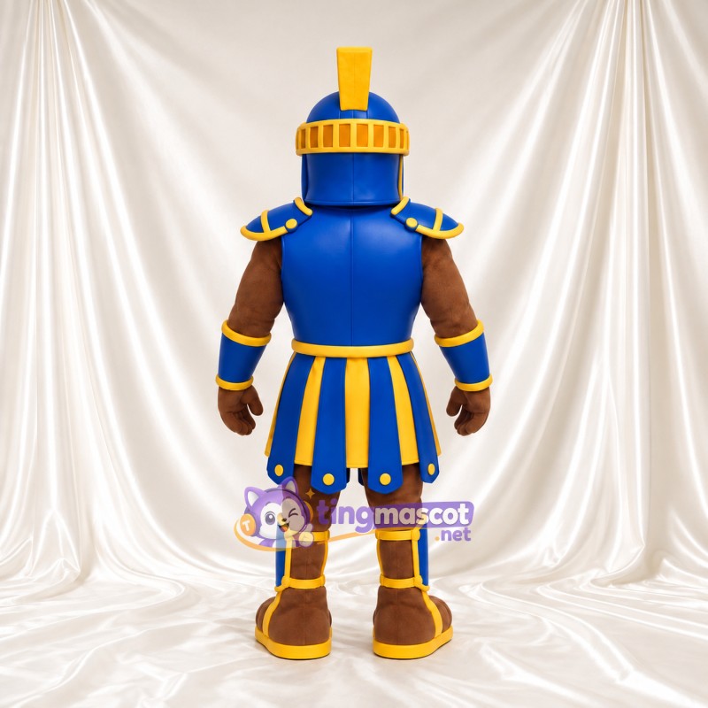 Costume de mascotte Guerrier romain – selon la photo – Armure (bleu); Bordure du casque (doré) Costume de mascotte Guerrier romain – selon la photo – Armure (bleu); Bordure du casque (doré)