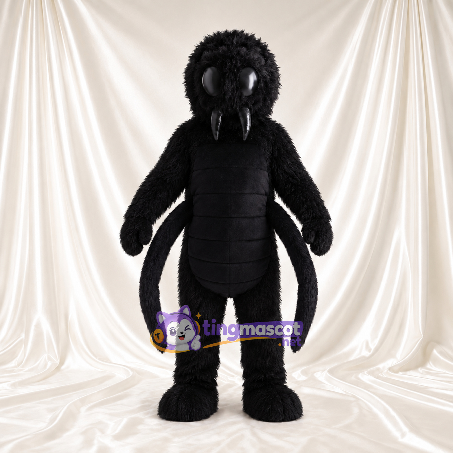 Costume de mascotte Araignée – noir – Jambes (long) Costume de mascotte Araignée – noir – Jambes (long)