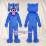 Costume de mascotte Chat – bleu – Yeux (jaune); Langue (long, rose)