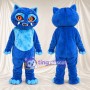 Costume de mascotte Chat – bleu – Yeux (orange)
