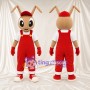 Ant Character Mascot Costume - Red Cap and Red Overalls