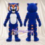 Blue Tiger Mascot Costume - Orange Stripes and White Belly